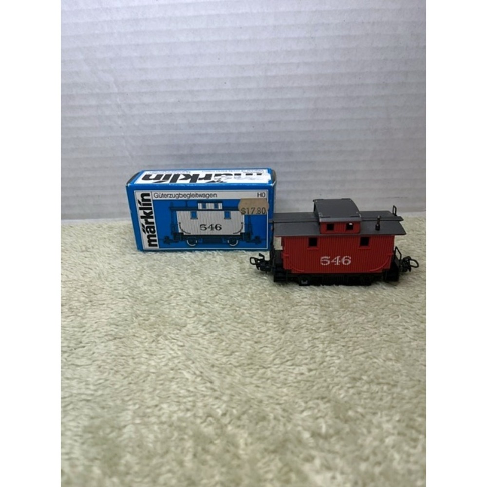 Marklin 4578 HO Scale Caboose Guterzugbegleitwagen Red 546 Original Box